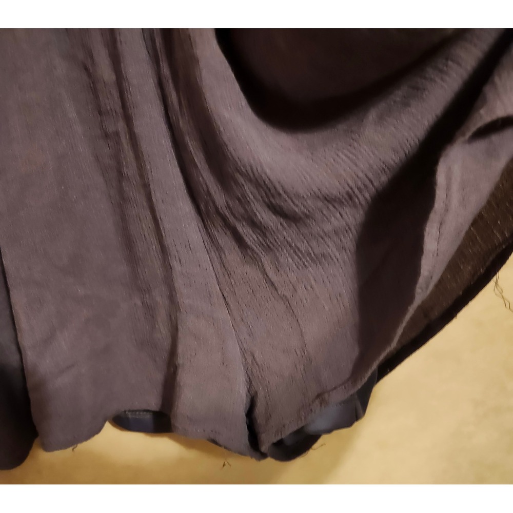 She + Sky Purple Gauze Popover Romper Open Back Sleeveless Pockets Large SL3326 - Picture 2 of 7